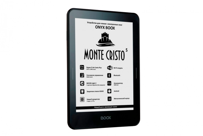 Стартовали продажи букридера Onyx Boox Monte Cristo 5
