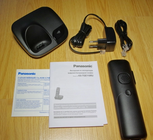 Panasonic KX-TGE110RU: простота общения. Рис. 1