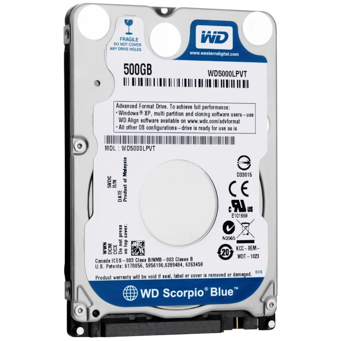 WD Scorpio Blue - компактные HDD для ультрабуков
