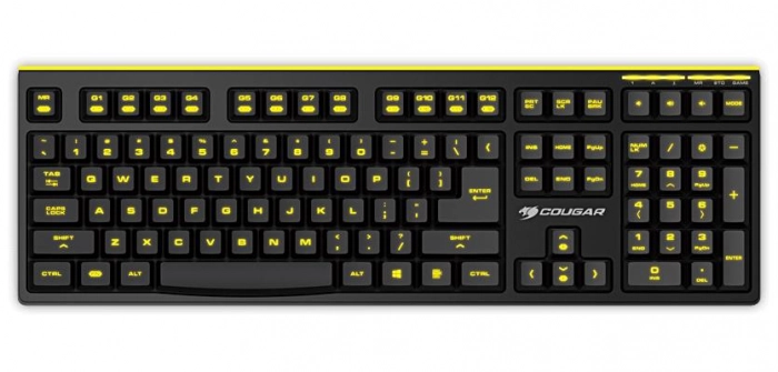 Игровая клавиатура COUGAR 300K  с уникальными переключателями