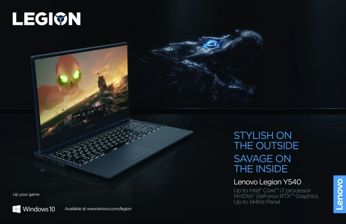 Новый игровой ноутбук Lenovo Legion Y540