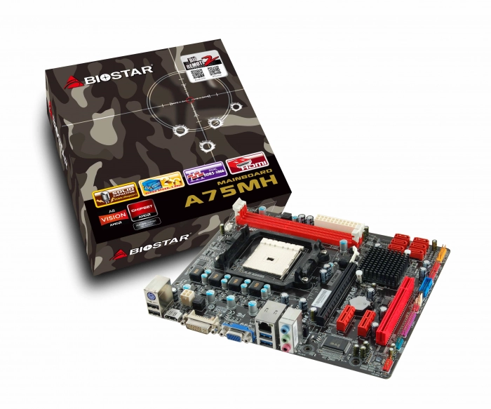 Новые системные платы BIOSTAR A75MH для создания ПК на базе многоядерных процессоров AMD серий A и E2 под процессорный разъём FM1