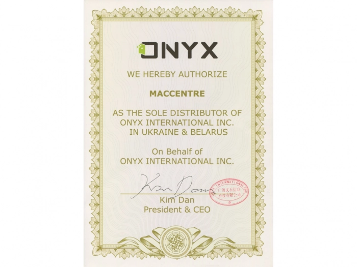МакЦентр стал эксклюзивным дистрибьютором ONYX на Украине и в Беларуси