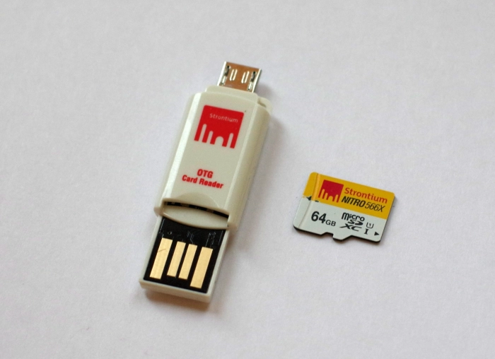 Strontium NITRO MicroSD with OTG Card Reader: стронций с кремниевой начинкой