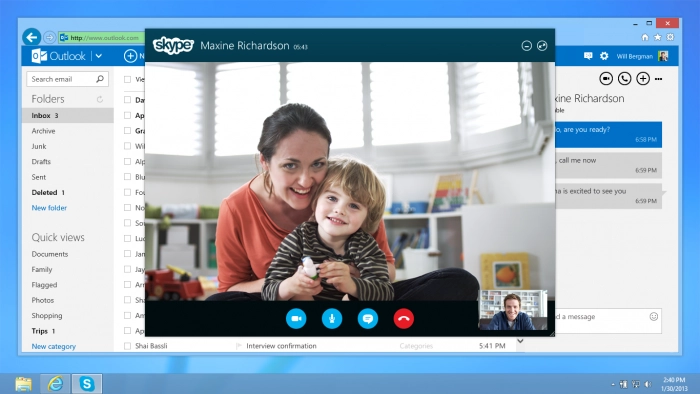 Звонки по Skype из «Аутлука»