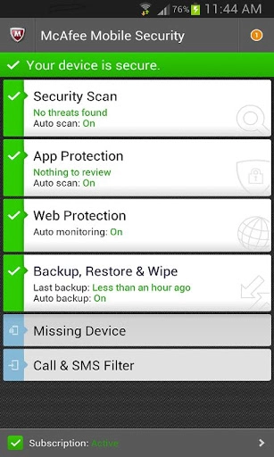McAfee Mobile Security: бронежилет для смартфона