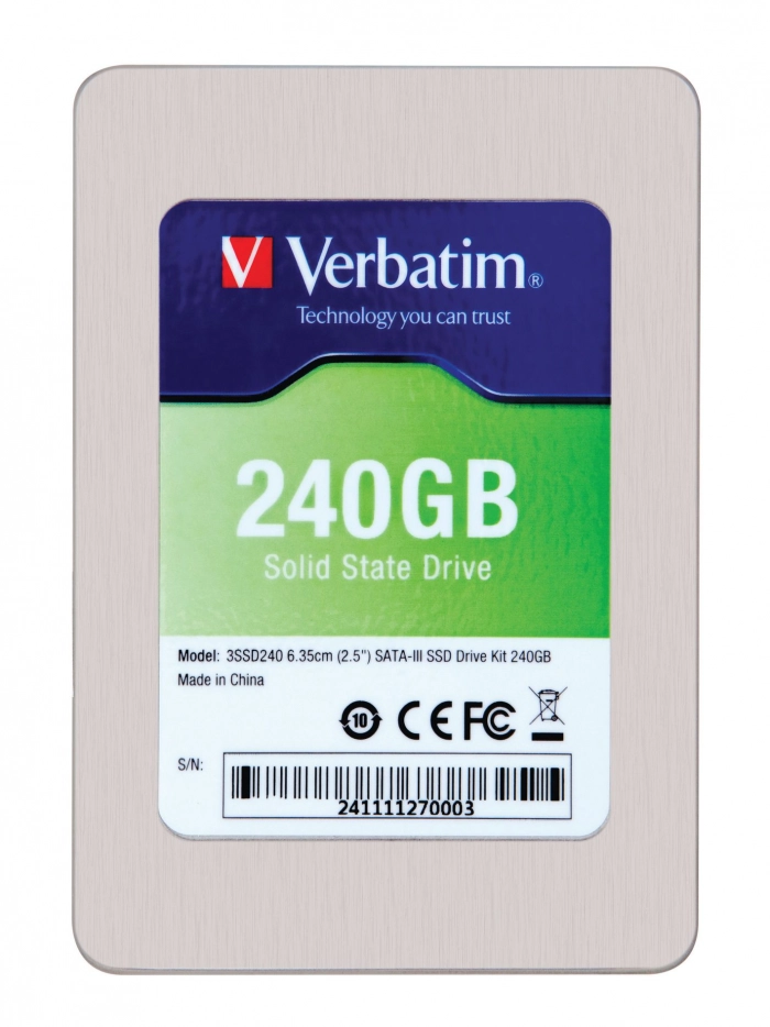 SSD-накопитель Verbatim с интерфейсом SATA 6 Гбит/с