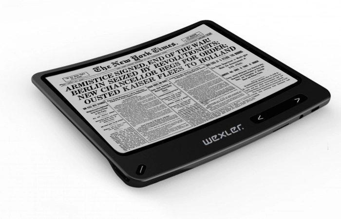 WEXLER.BOOK Flex ONE – первая гибкая электронная книга