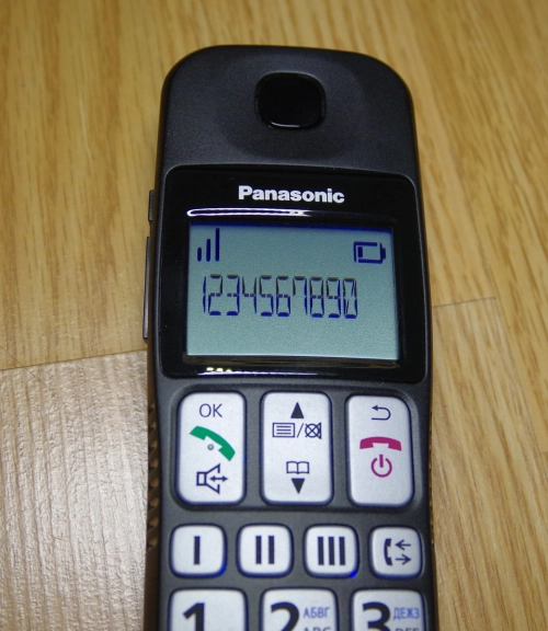 Panasonic KX-TGE110RU: простота общения. Рис. 5