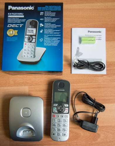 Panasonic KX-TGE510RU: телефония для старших. Рис. 1