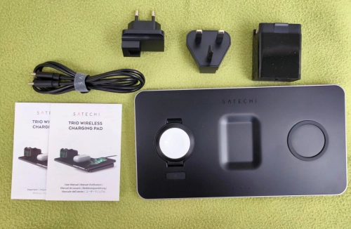 Satechi Trio Wireless Charging Pad: семейная беспроводная зарядка для Apple. Рис. 1