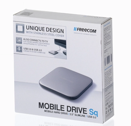 Freecom MOBILE DRIVE Sq: квадратный диск. Рис. 2